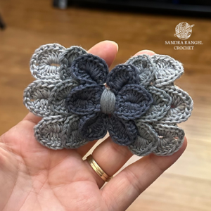 Butterfly Hair Clip Dark Grey