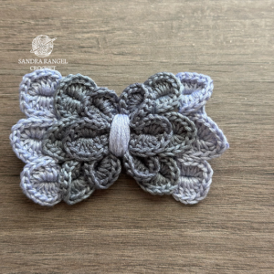 Butterfly Hair Clip Grey